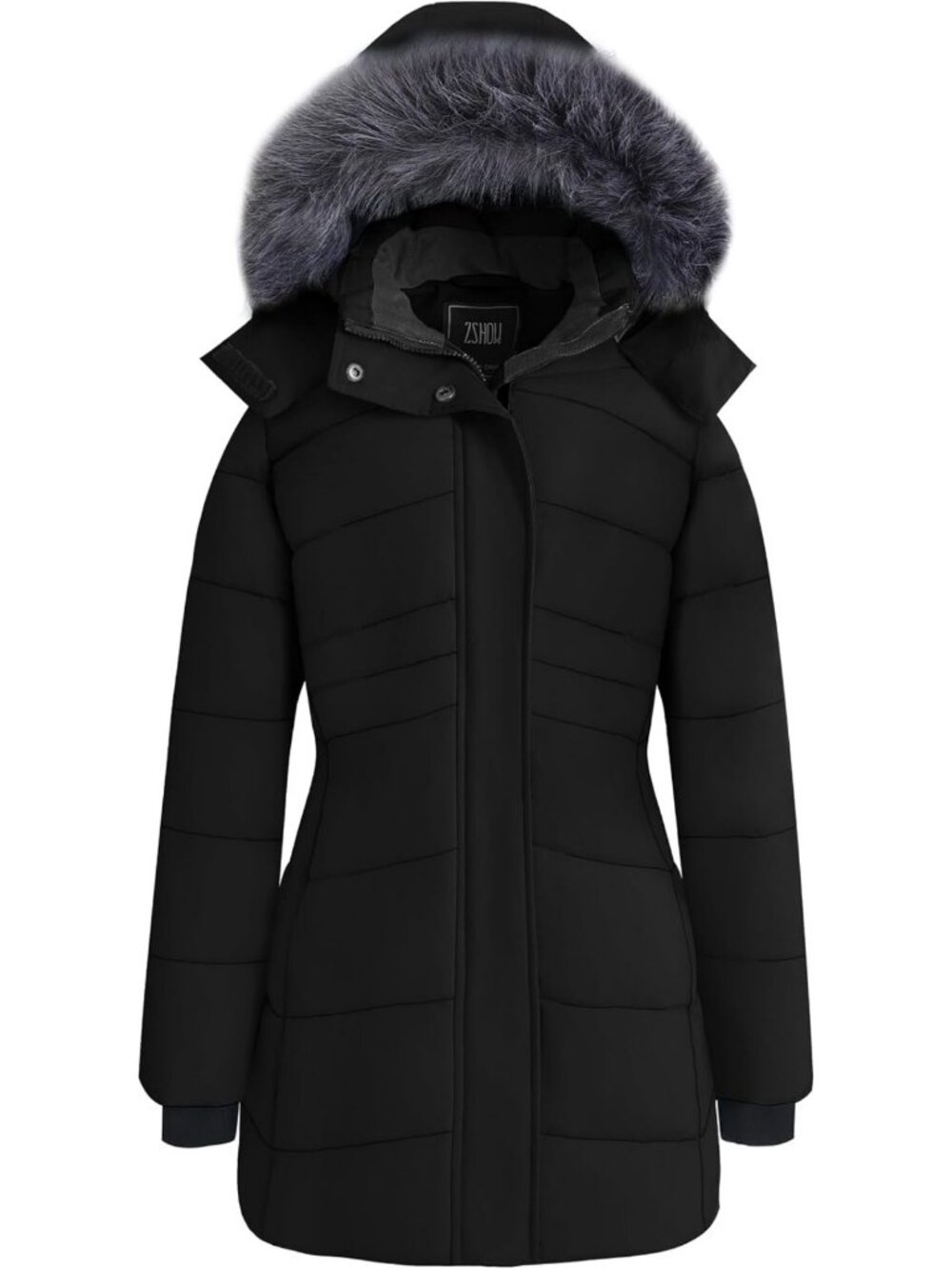 Cozy Women's Waterproof Quilted Puffer Jacket Long Winter Parka - Warm & Stylish